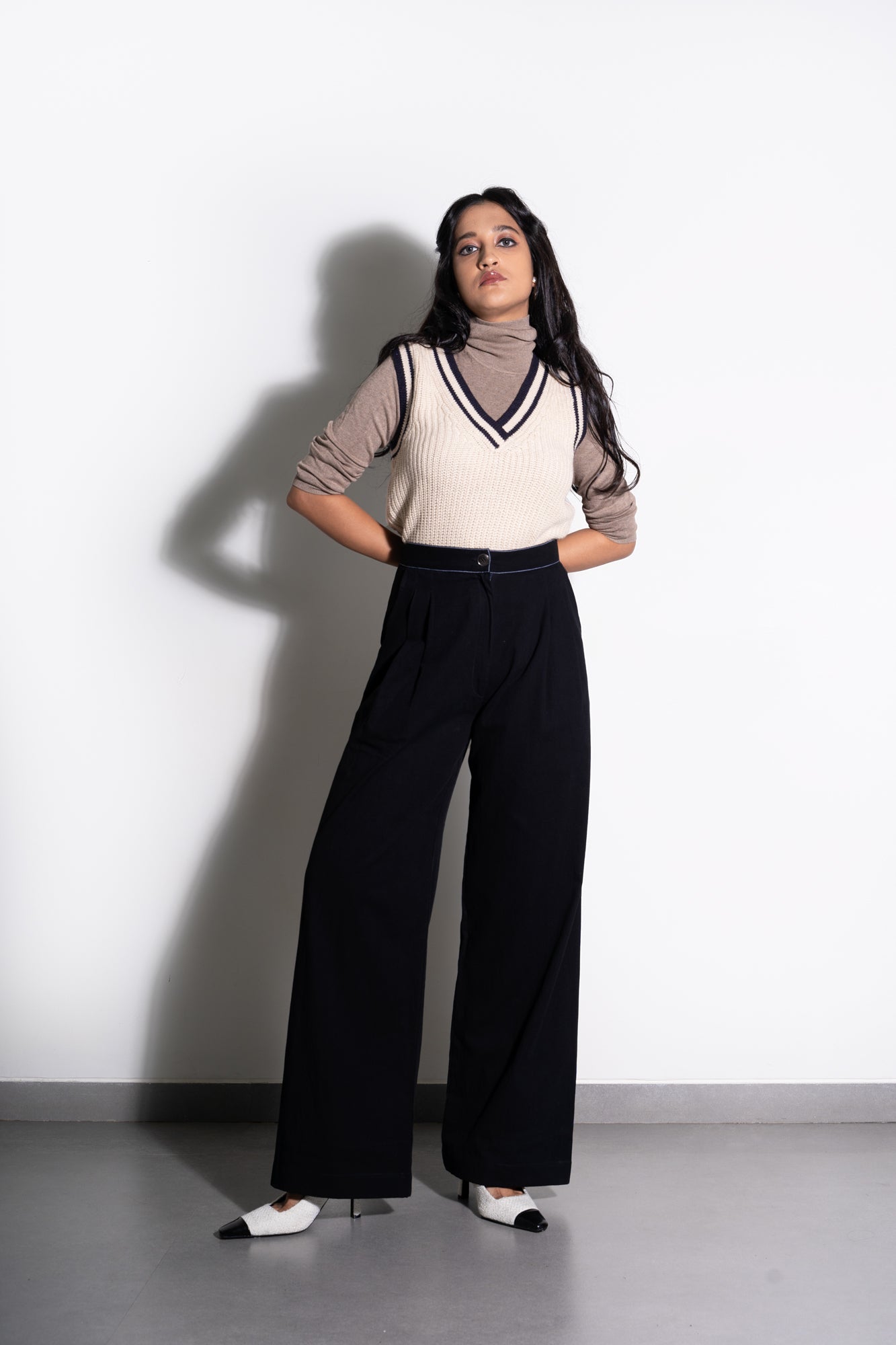 Midnight Sky Topstitch Pants
