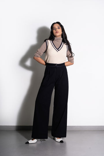 Midnight Sky Topstitch Pants
