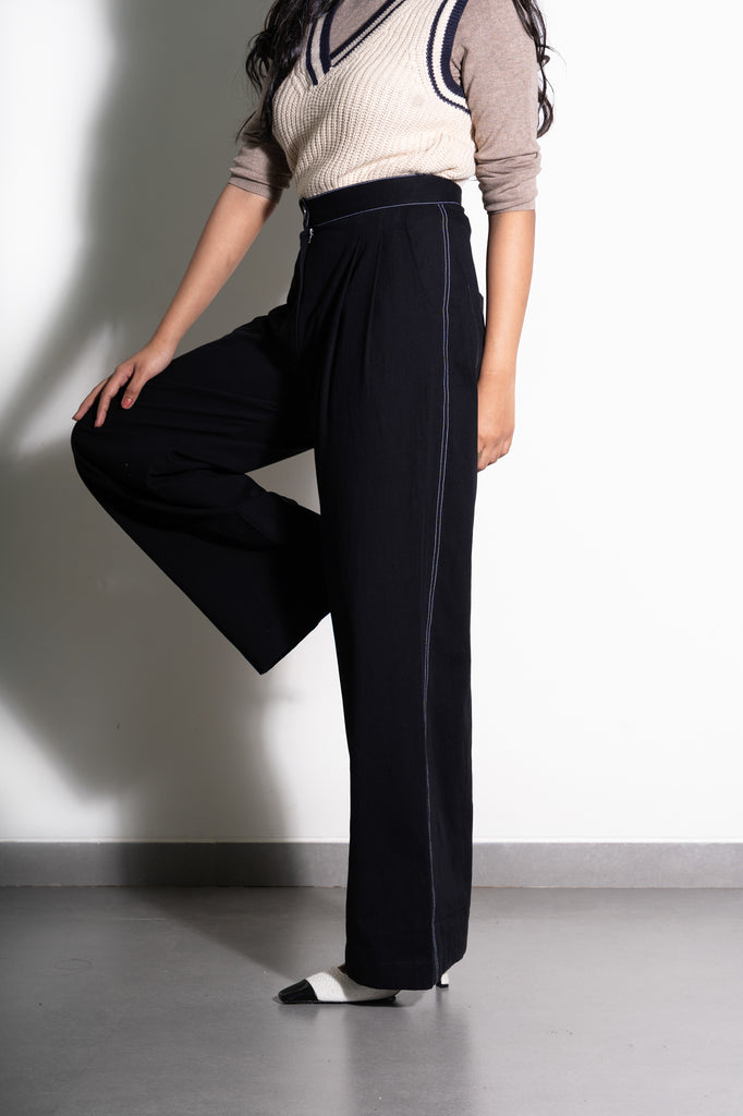 Midnight Sky Topstitch Pants