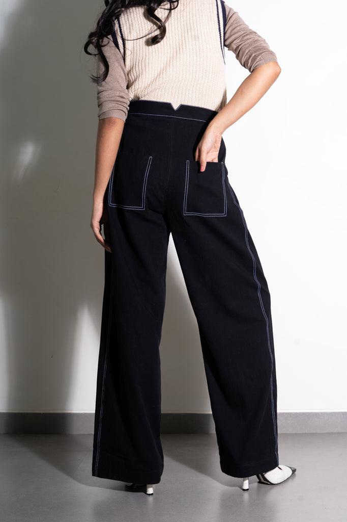 Midnight Sky Topstitch Pants