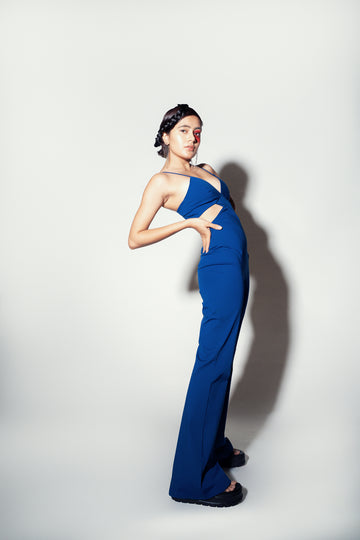 V-neck jumpsuit