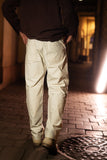 Khaki Topstitch Cargo Pants