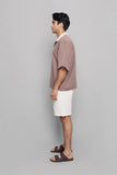 Ivory Collared Box Tee