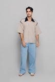 Collared Zip Box Tee