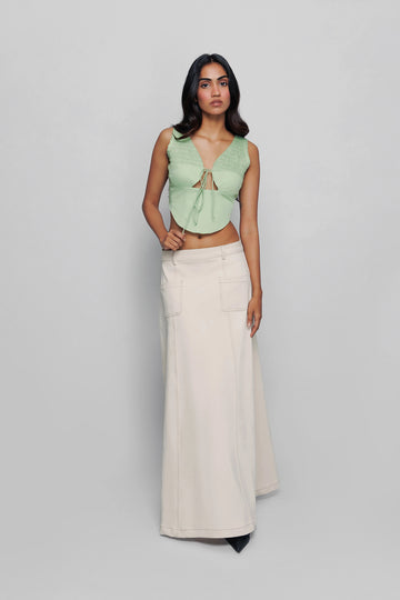 Ivory Pocket Skirt