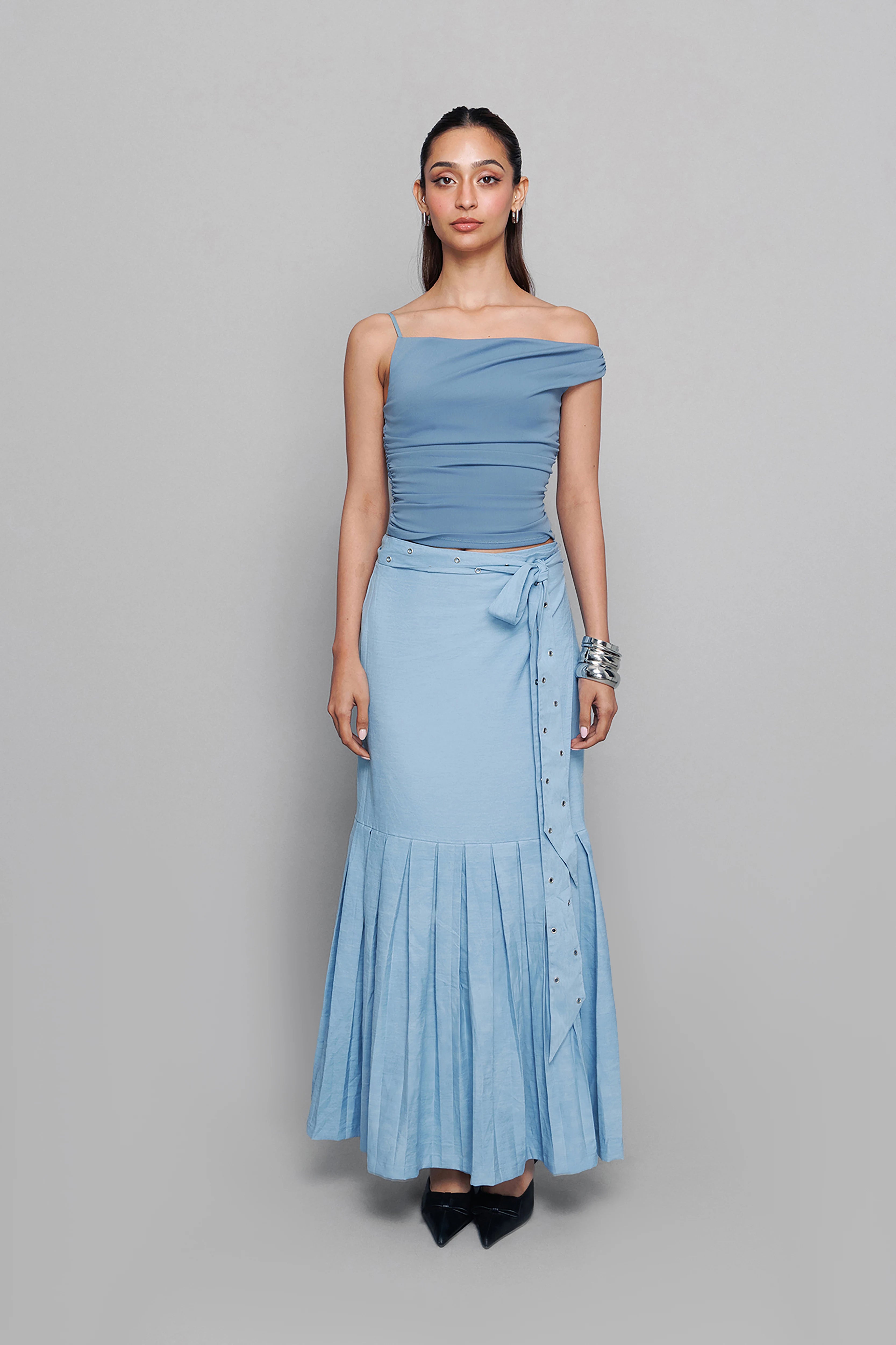 Wrap It Up Denim Skirt