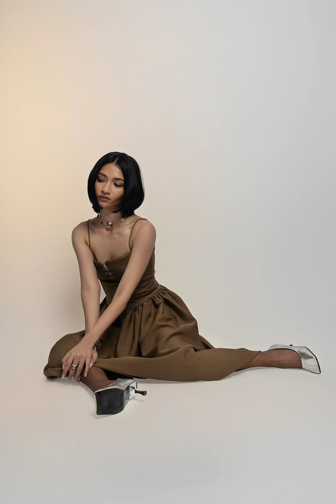 Khaki Hook Dress