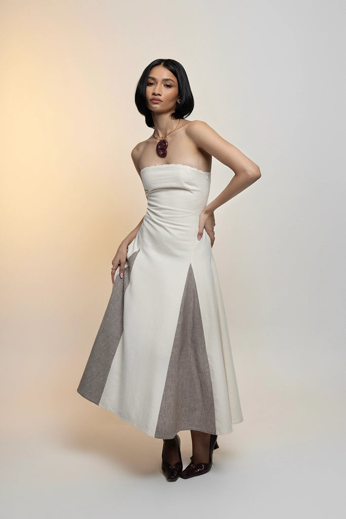 Eye Panelled Tube Dress