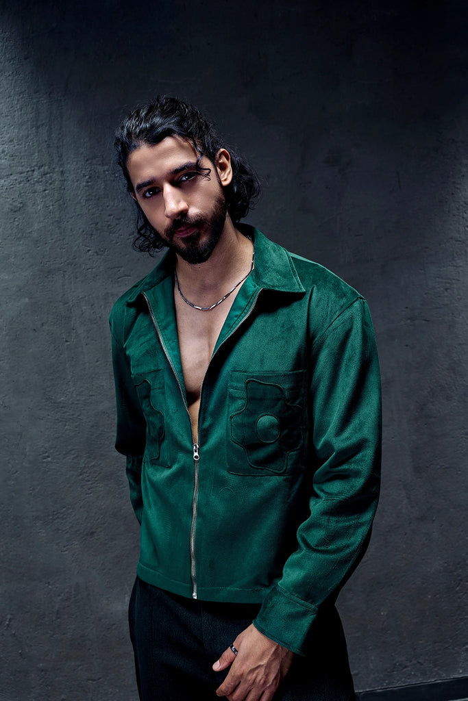 Nocturne Green Petal Jacket