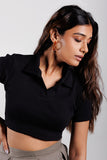 Black Collar Tee