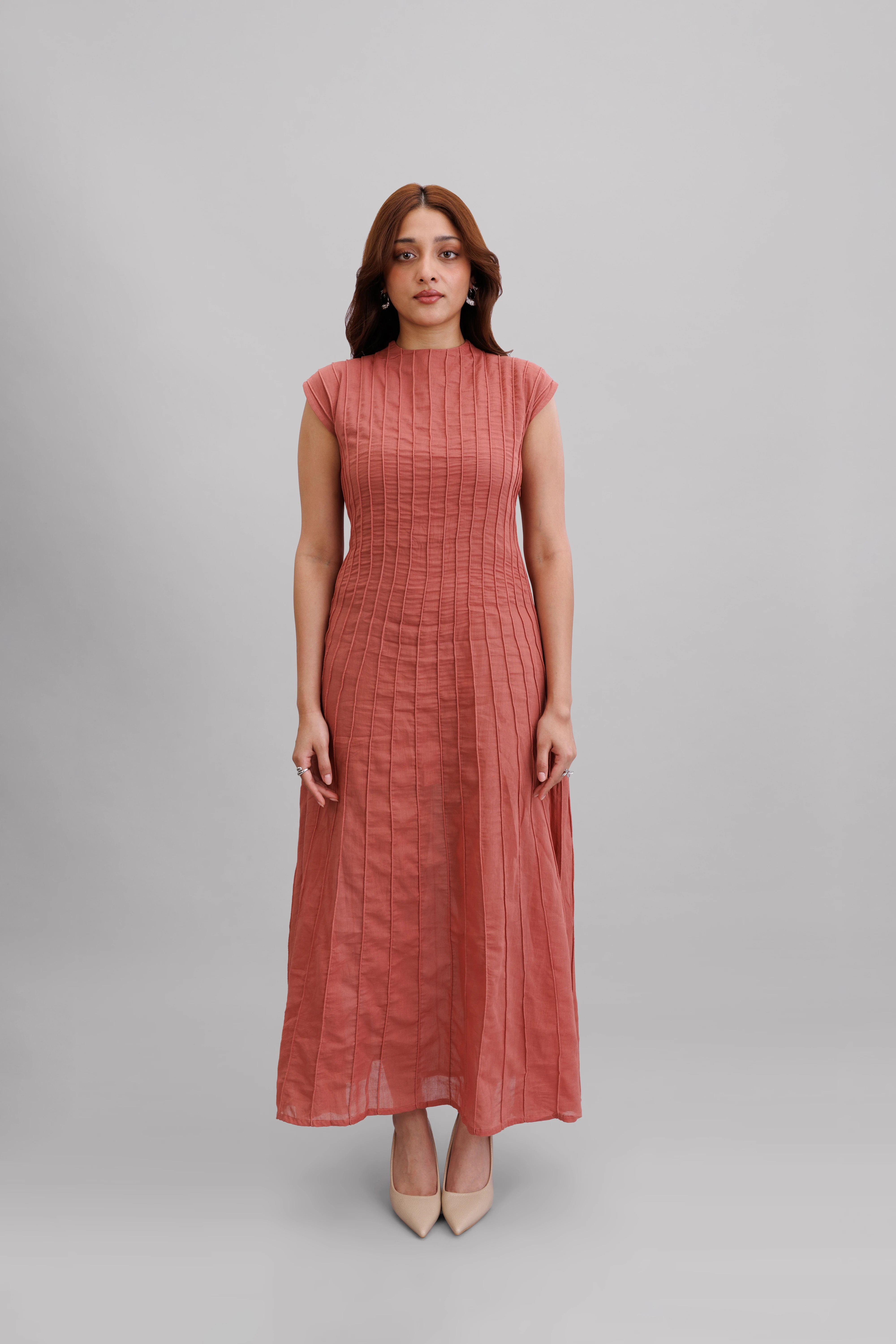 Peachy Cord Dress