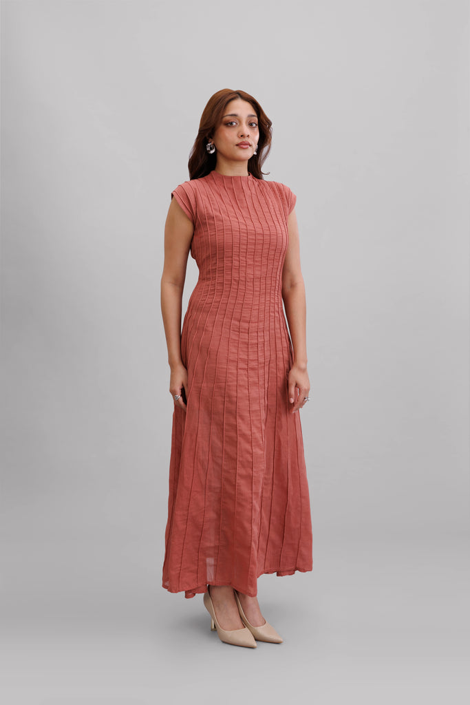 Peachy Cord Dress