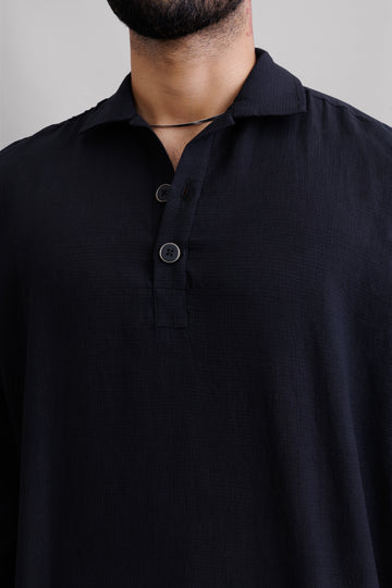 Checkerd Textured Pullover