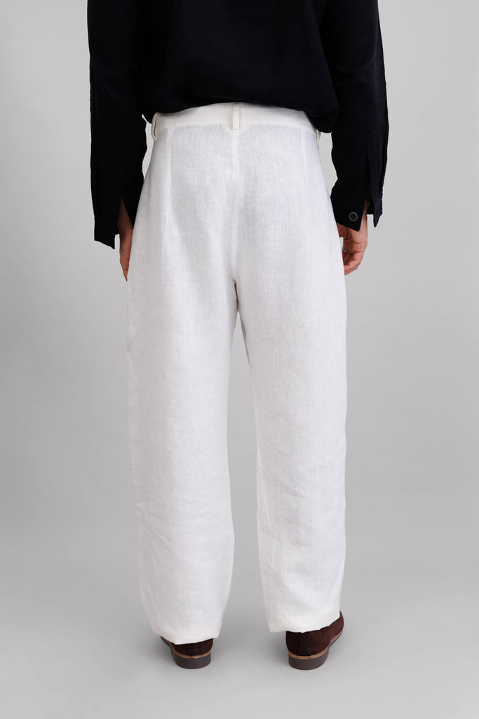 Ivory Pleated Pants