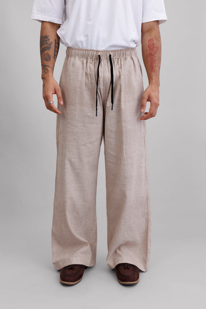 Khaki Pinstripe Pants