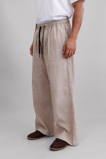 Khaki Pinstripe Pants