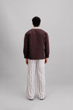 Striped Collar Pullover