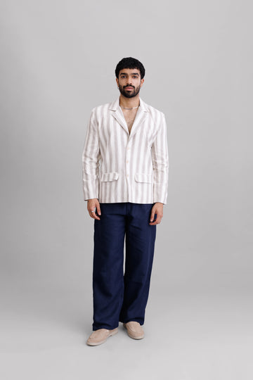 Pinstripe Ivory Blazer