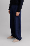 Indigo Pleated Pants