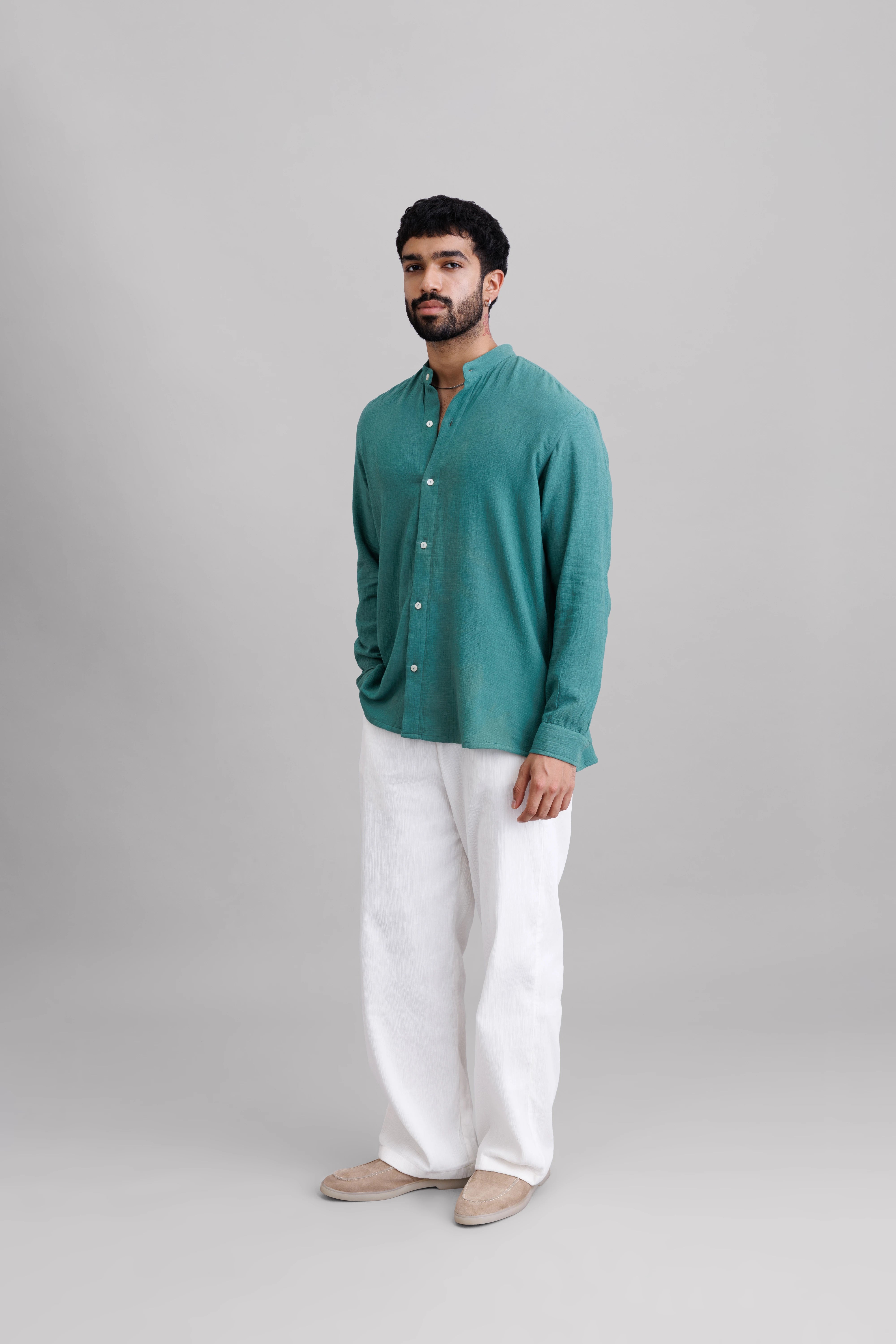 Aqua Green Soft Shirt