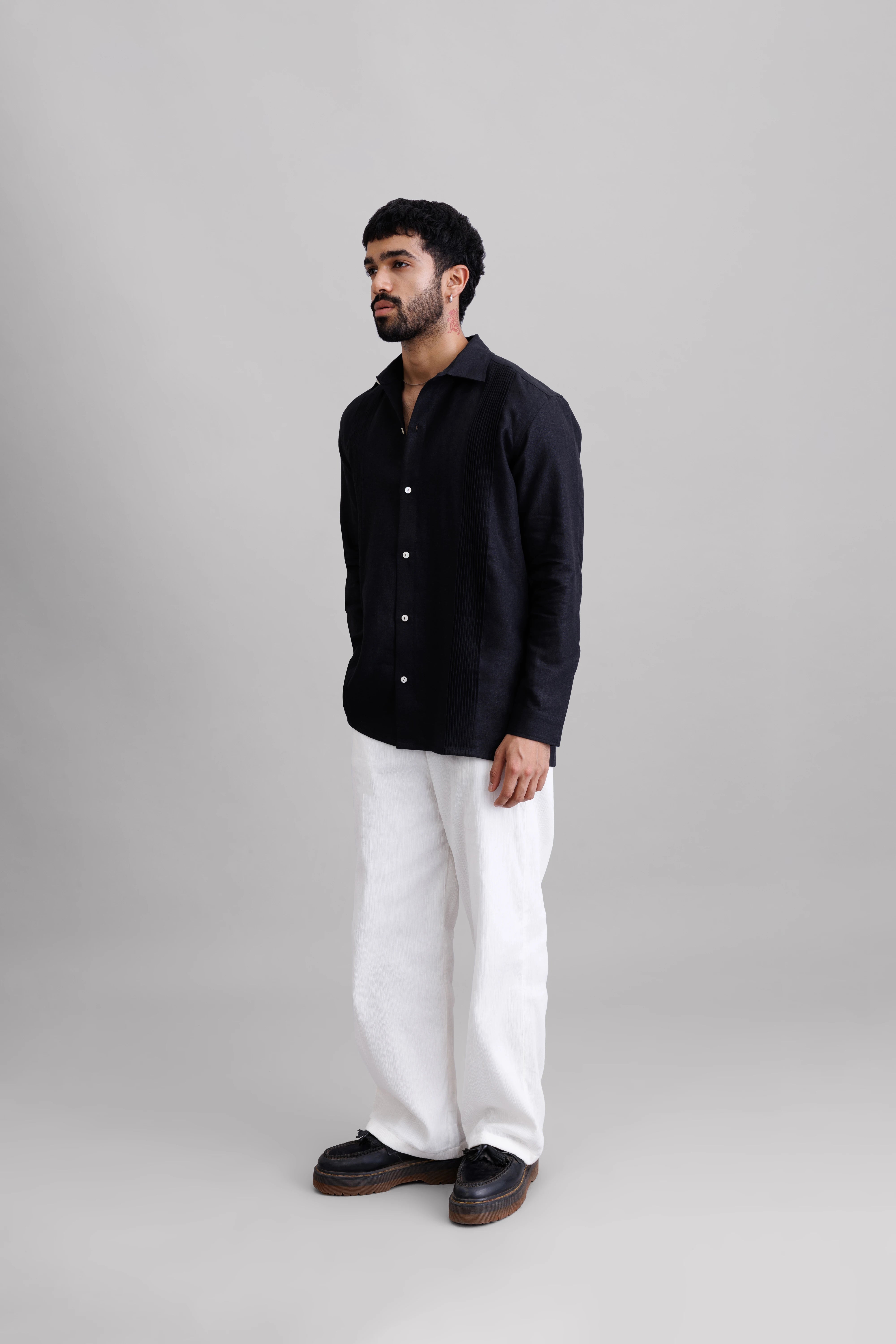 Black Tuck Shirt