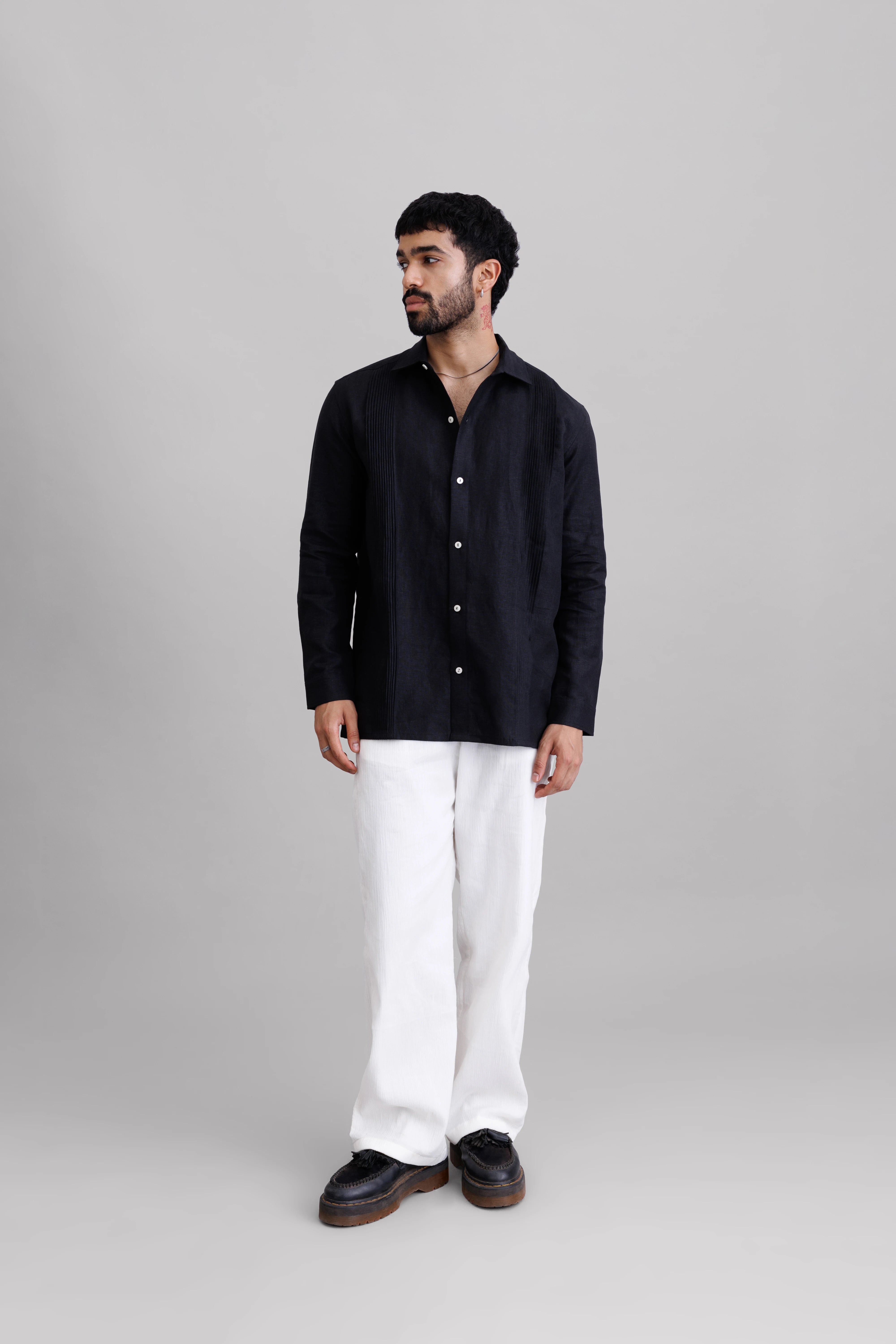 Black Tuck Shirt