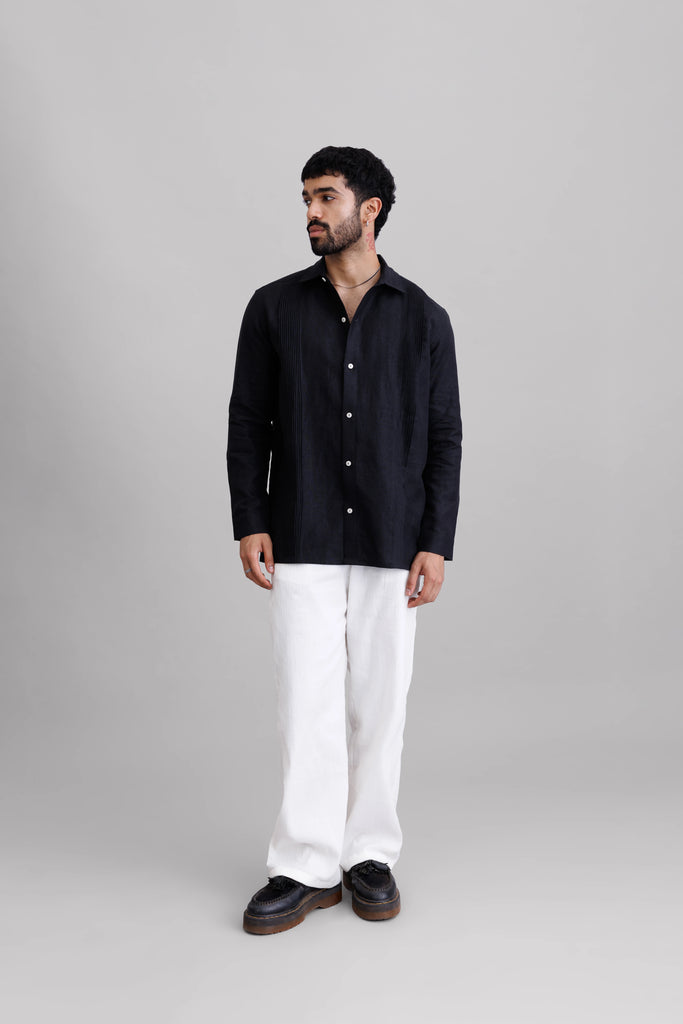 Black Tuck Shirt