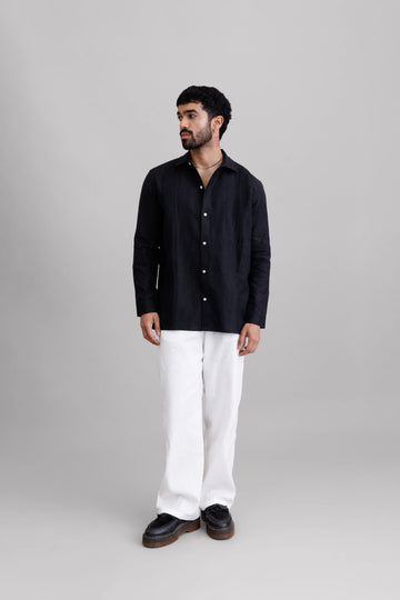 Black Tuck Shirt