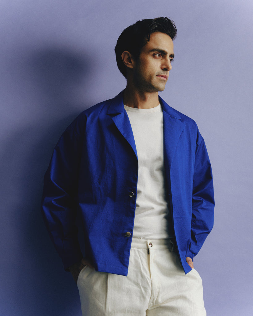 Blue Collared Shacket