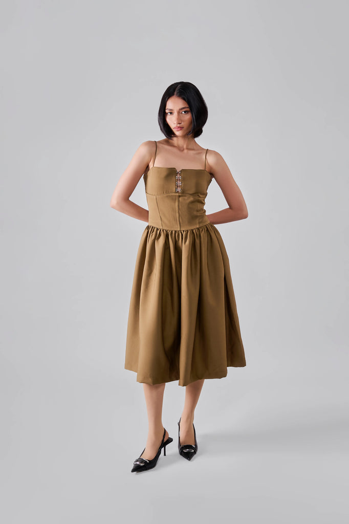 Khaki Hook Dress