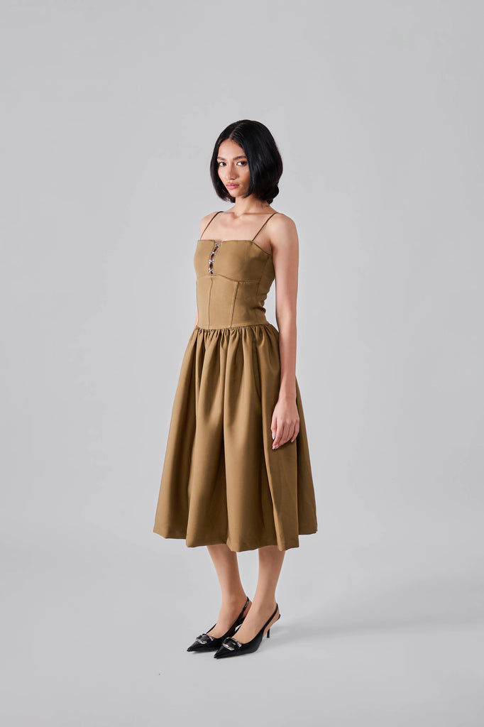 Khaki Hook Dress