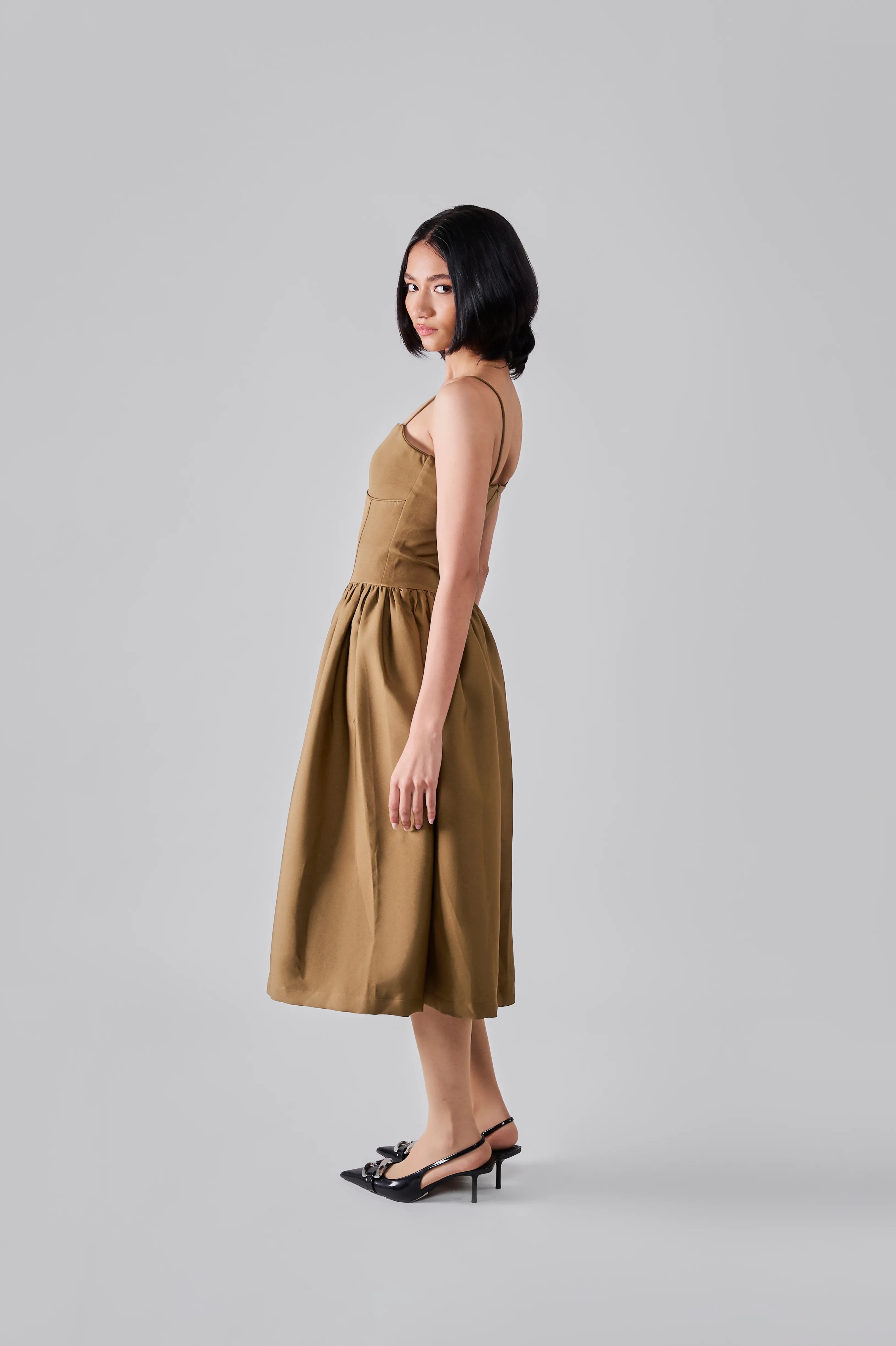 Khaki Hook Dress