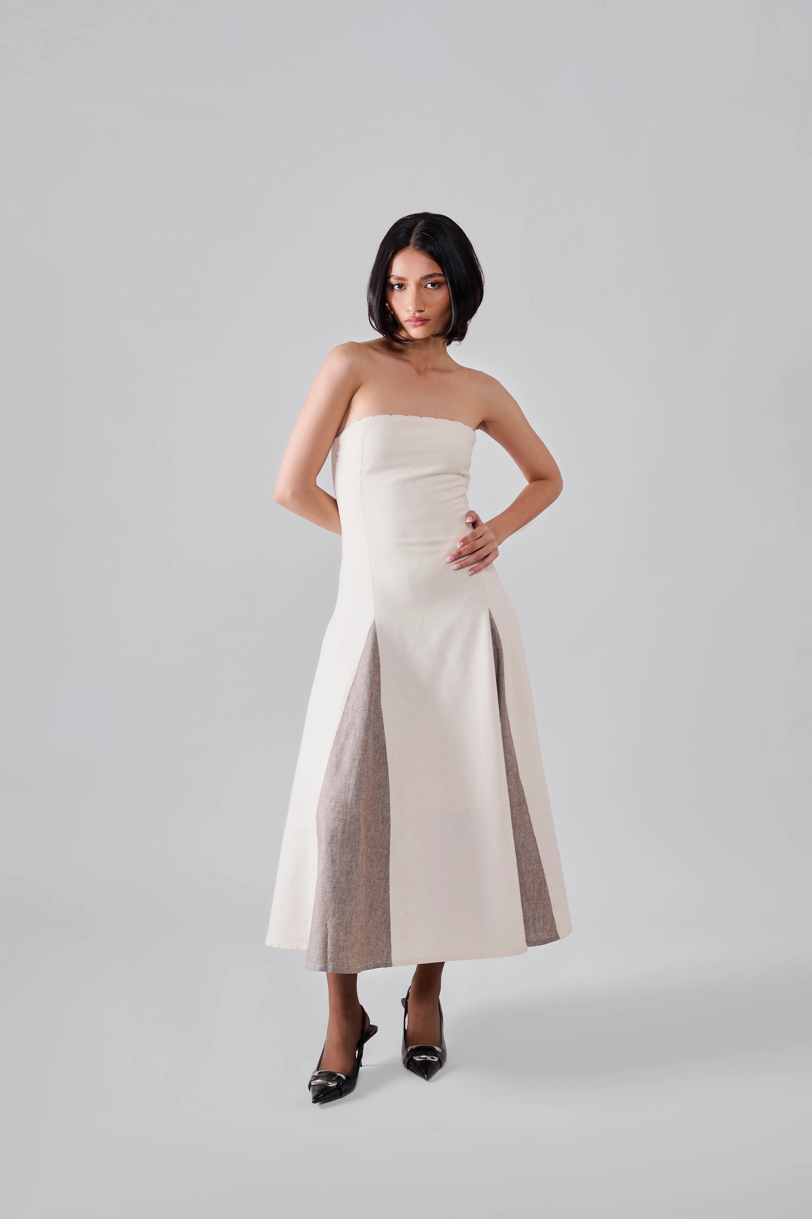 Eye Panelled Tube Dress