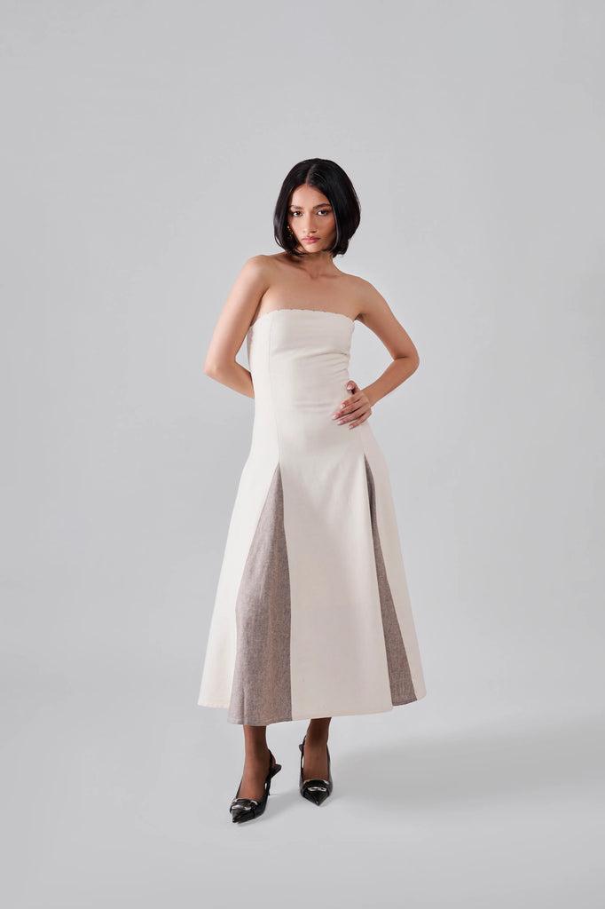 Eye Panelled Tube Dress