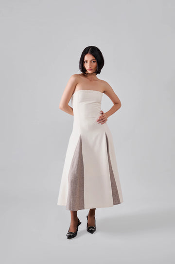 Eye Panelled Tube Dress