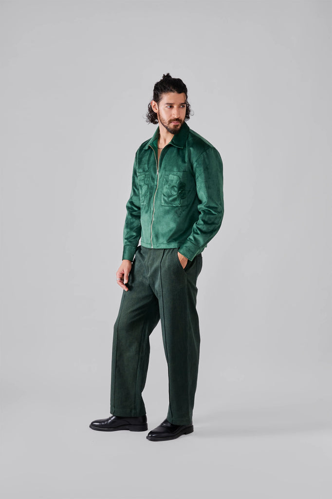 Nocturne Green Petal Jacket