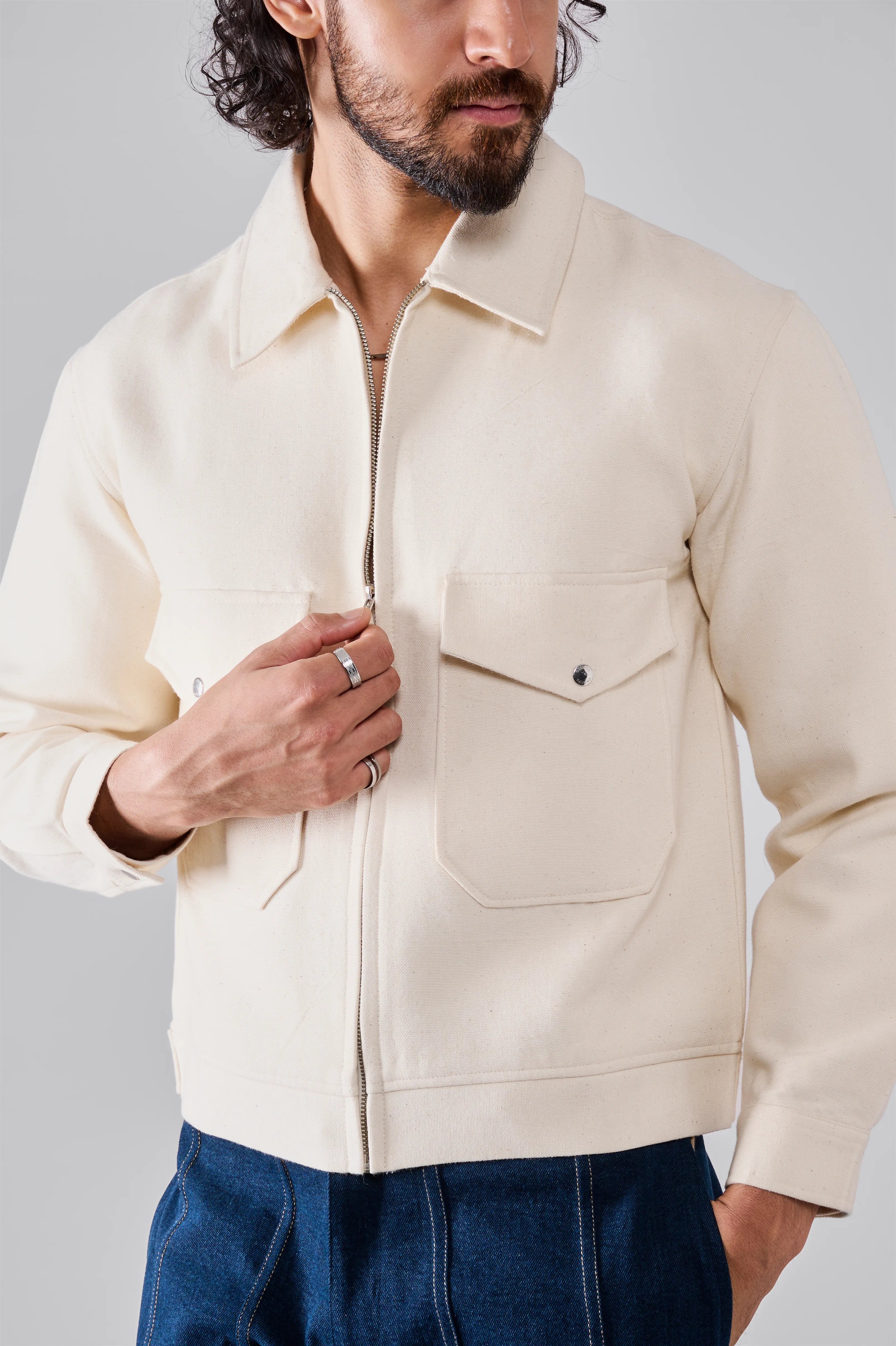 Soft Zip-Up Pocket Jacket