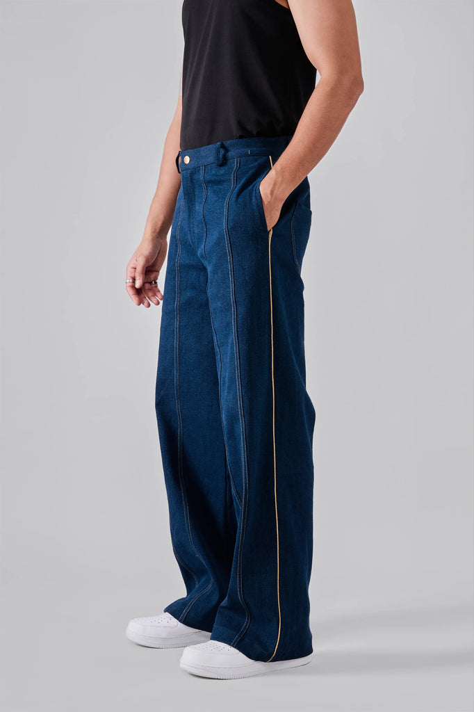 Detailed Denim Pants