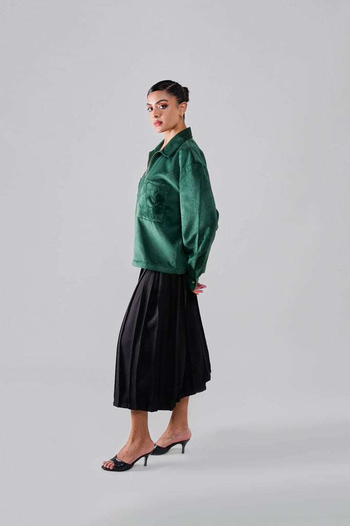 Nocturne Green Petal Jacket