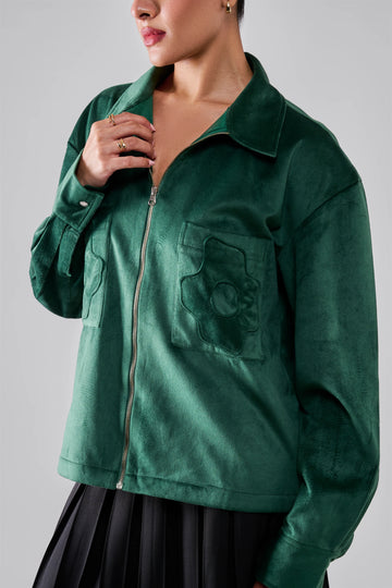 Nocturne Green Petal Jacket