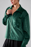 Nocturne Green Petal Jacket