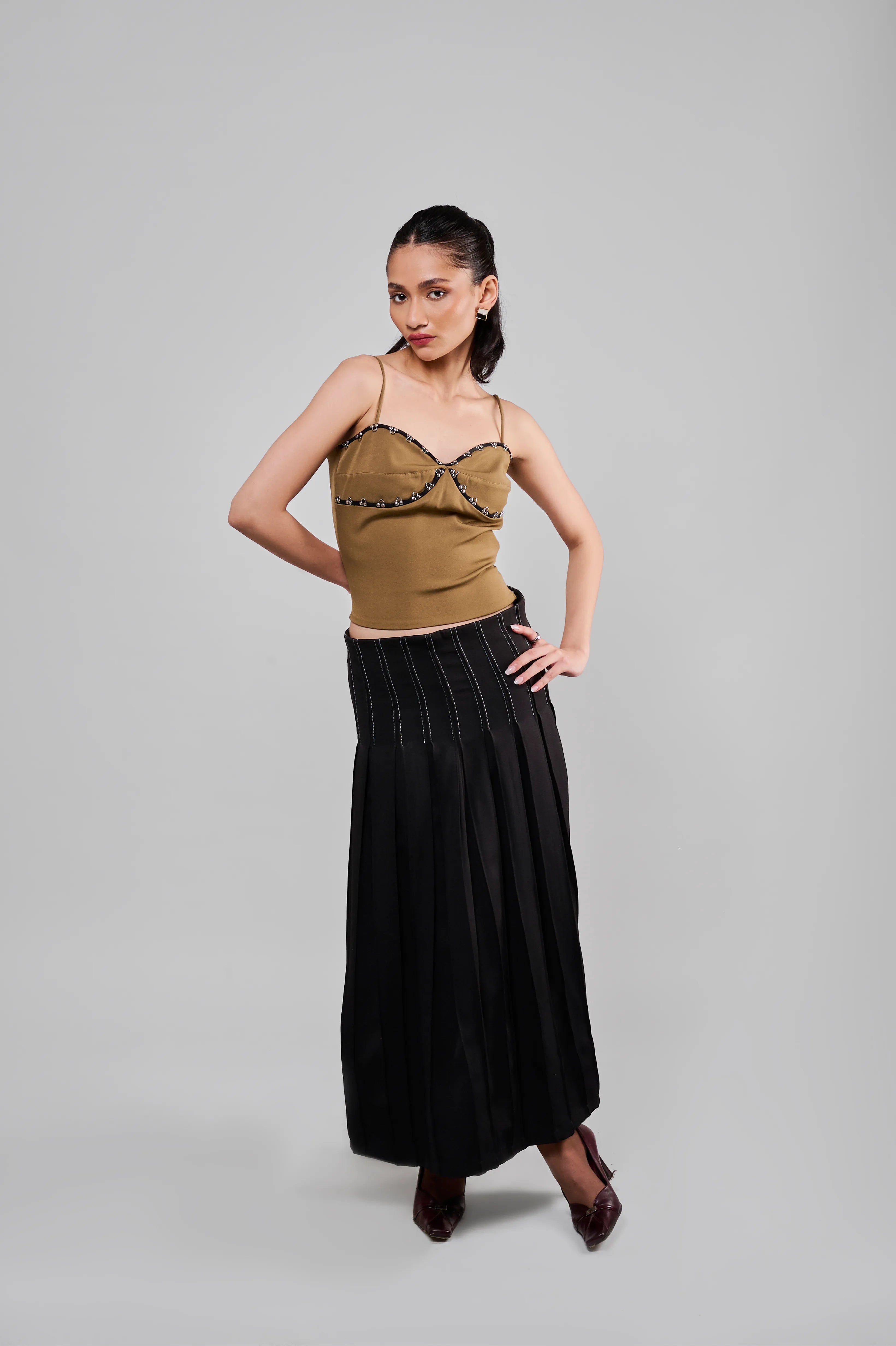 Studded Arc Top