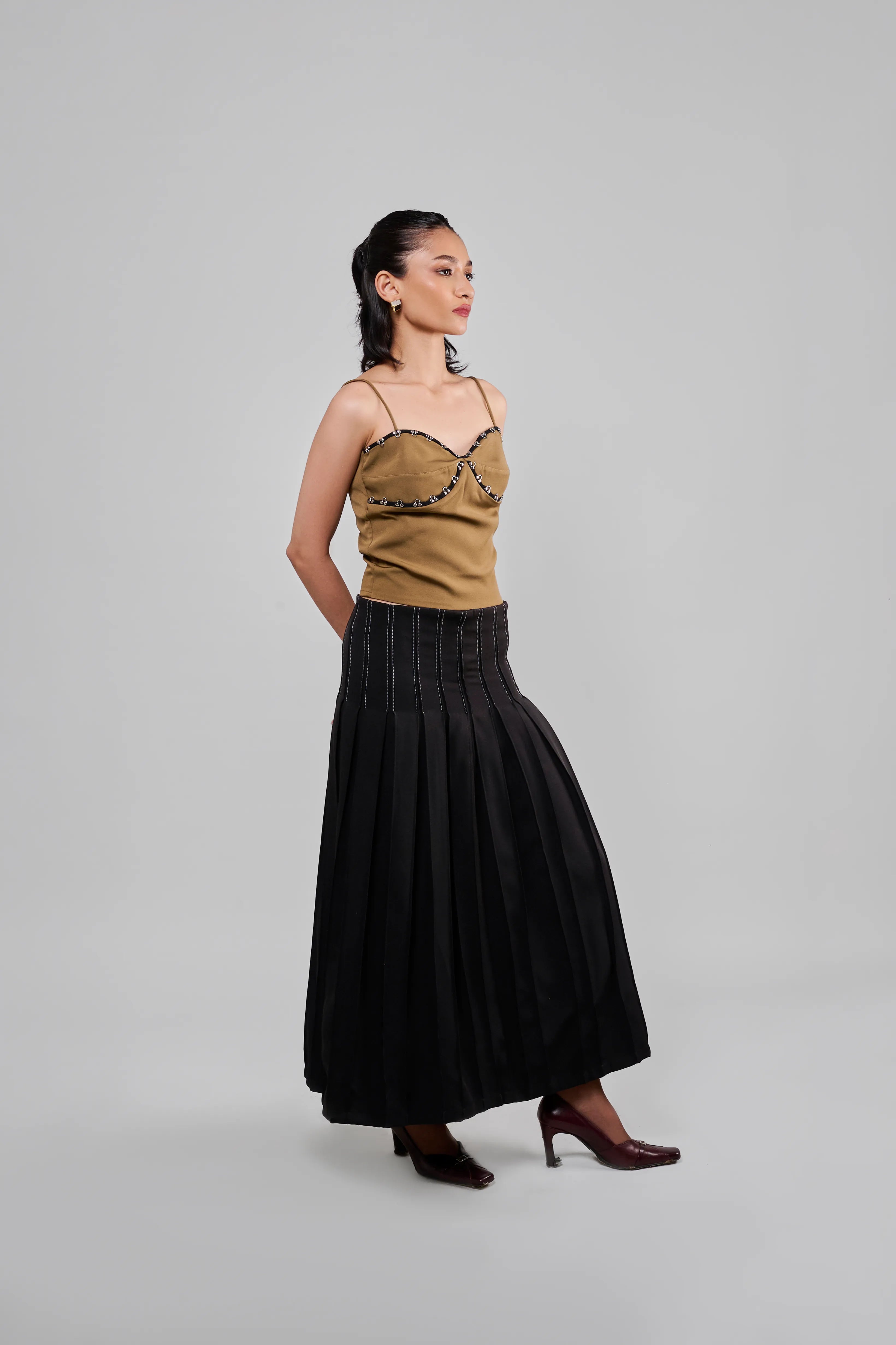 Studded Arc Top
