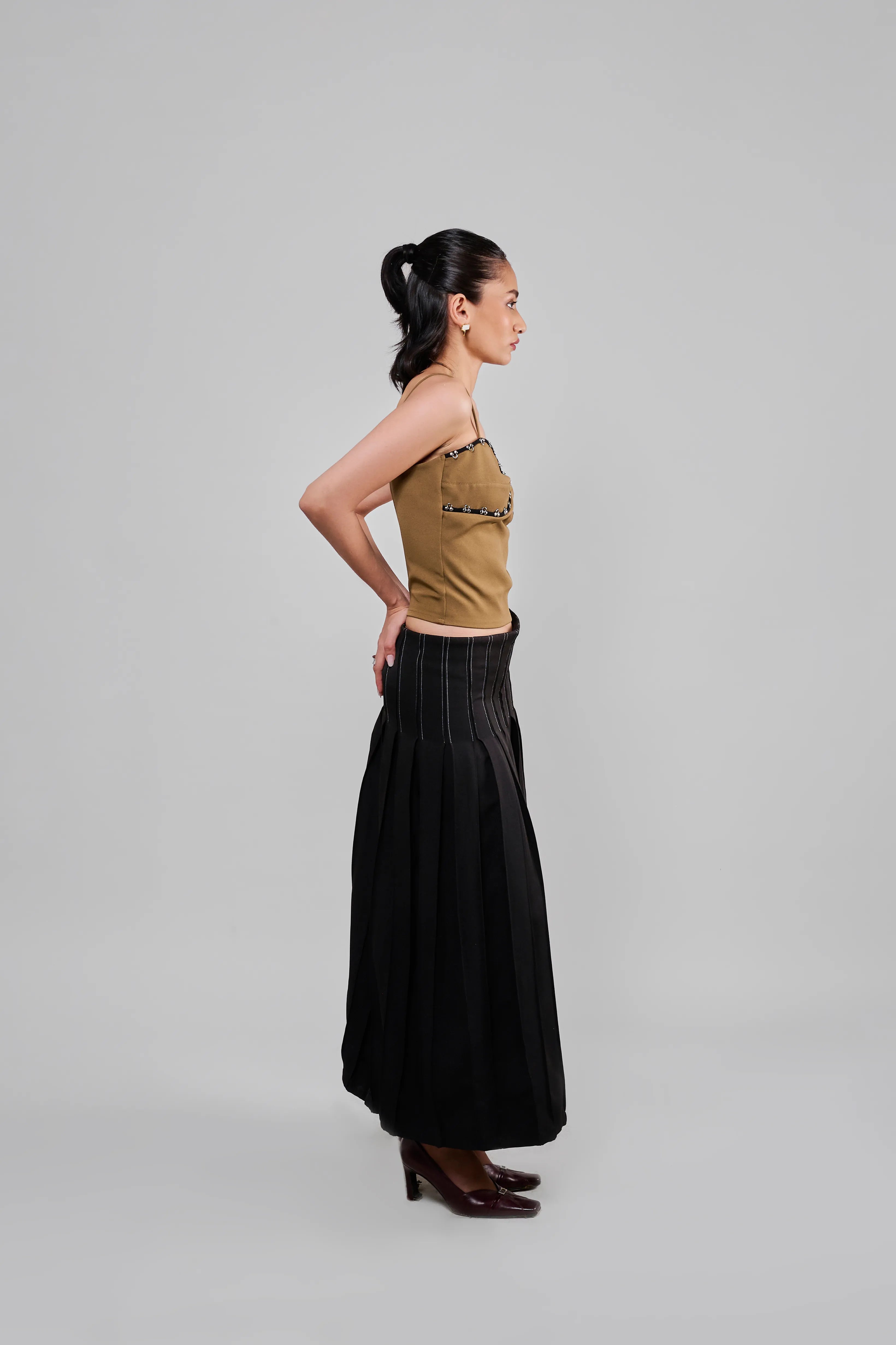 Studded Arc Top