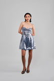 Smock Metalic Mini Dress