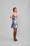 Smock Metalic Mini Dress
