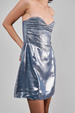 Smock Metalic Mini Dress