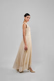 Gold Pleated Dress