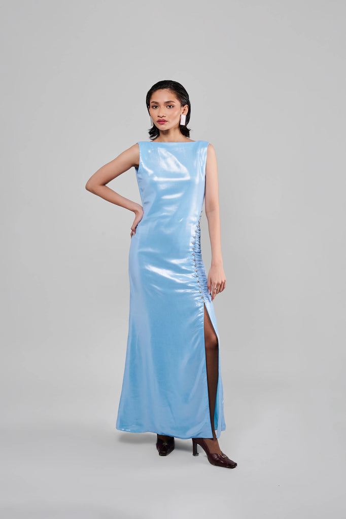 Ice Blue Glam Dress