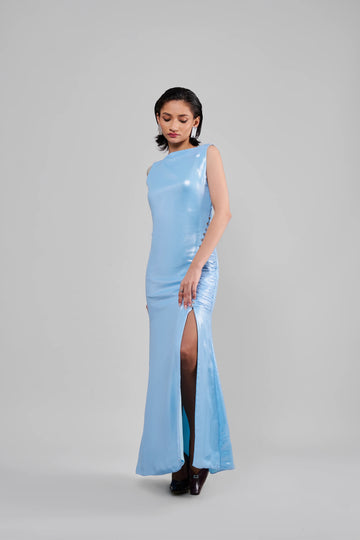 Ice Blue Glam Dress